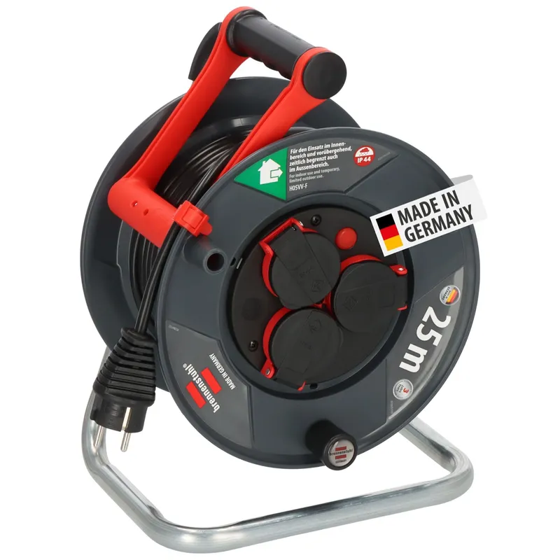 BRENNENSTUHL Garant V2 Kabelhaspel 25m Buiten 3 Stopcontacten IP44 — foto 2