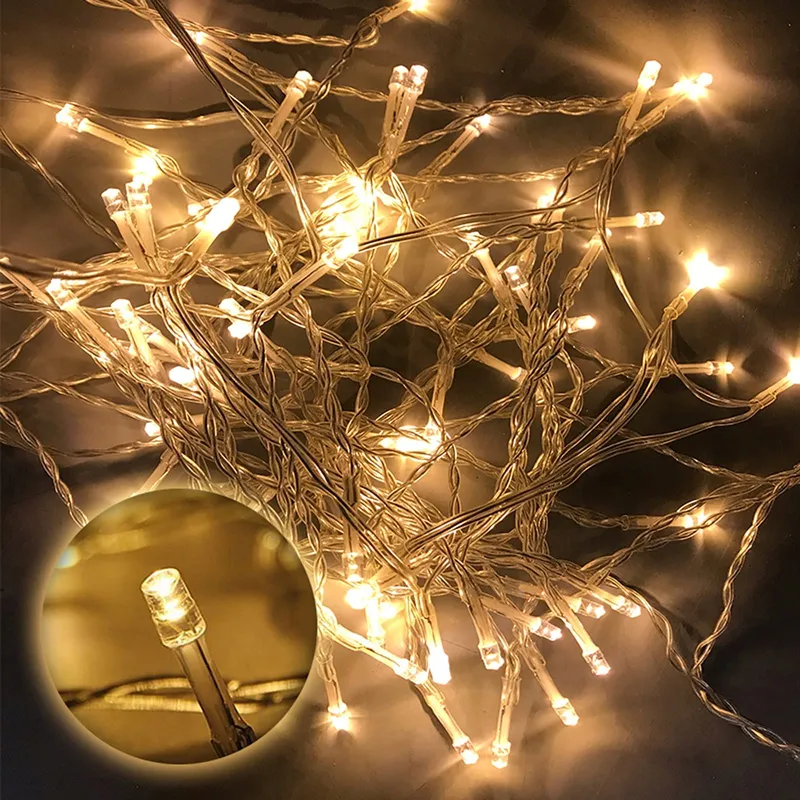 GRESONIC Lichtsnoer 100 LED Warm Wit Binnen En Buiten — foto 4