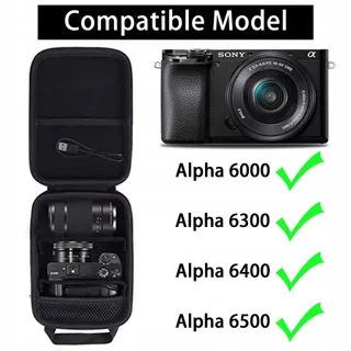 AENLLOSI Hard Case Sony Alpha 6000 6300 6400 6500 6700 Zwart — miniatuur 3