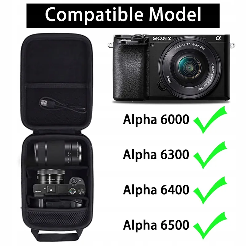 AENLLOSI Hard Case Sony Alpha 6000 6300 6400 6500 6700 Zwart — foto 3