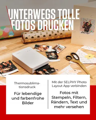 CANON SELPHY QX20 Mobiele Fotoprinter WiFi USB-C Sublimatie — miniatuur 3
