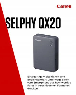 CANON SELPHY QX20 Mobiele Fotoprinter WiFi USB-C Sublimatie — miniatuur 2