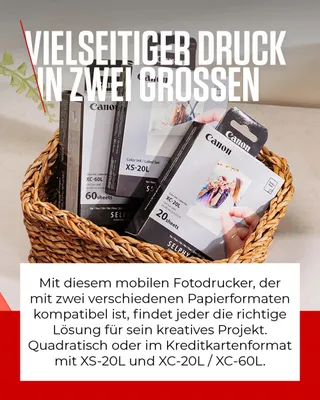 CANON SELPHY QX20 Mobiele Fotoprinter WiFi USB-C Sublimatie — miniatuur 5