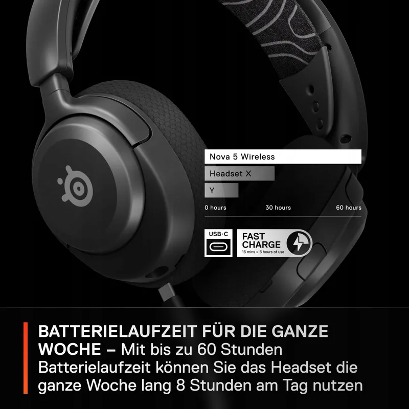 STEELSERIES Arctis Nova 5 Draadloze Gaming Headset PC PS4 PS5 Switch — foto 7