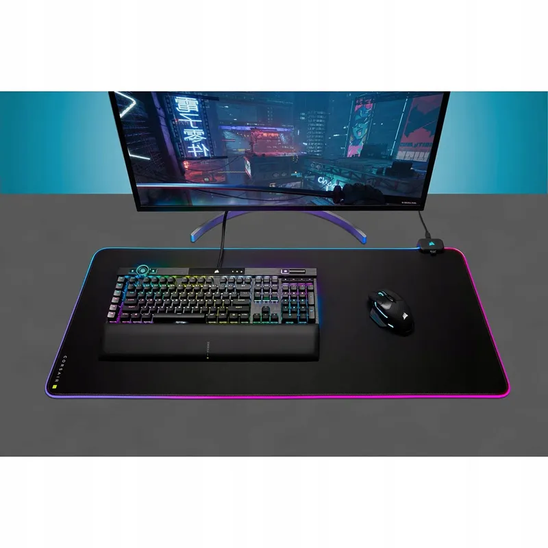 CORSAIR MM700 RGB Gaming Muismat 930x400mm 2 USB-Poorten — foto 3