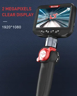 RALCAM Endoscoopcamera 8,5mm 4,3" HD 1080P LED IP67 Waterdicht — miniatuur 2
