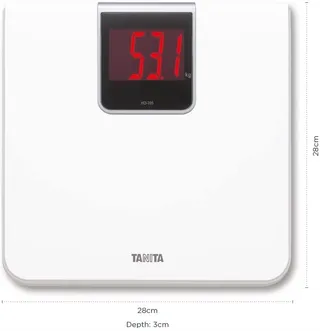 TANITA Digitale Personenweegschaal Wit LED Display — miniatuur 3