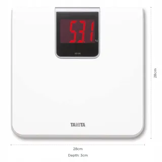 TANITA Digitale Personenweegschaal Wit LED Display — miniatuur 4