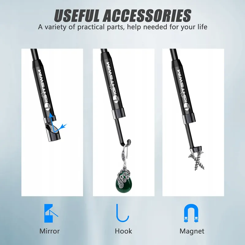 LIGHTSWIM Endoscoopcamera 1920P Type C Android iOS 8 LED 5M — foto 5