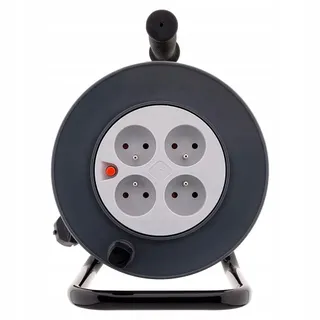 ZENITECH Kabelhaspel 4 Stopcontacten 3G1,5 25m Schakelaar — miniatuur 2