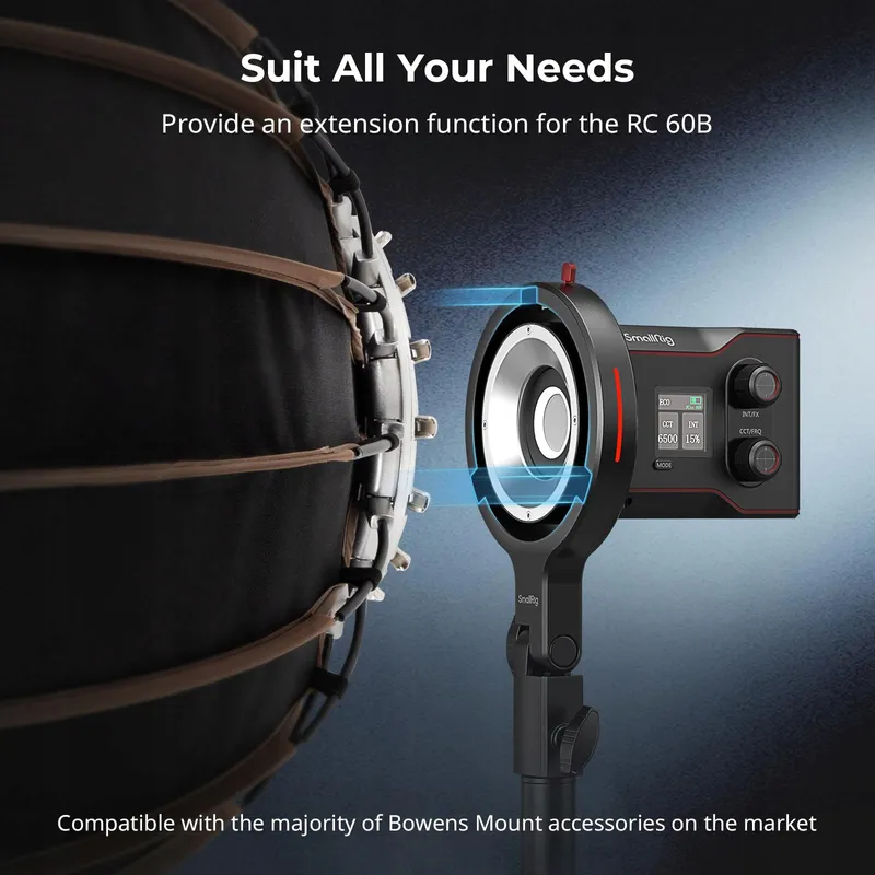 SMALLRIG Bowens Mount Softbox Adapter RC 60B COB 1,5kg — foto 4