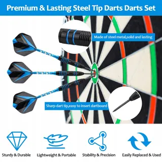 Professionele Metalen Darts 22g Set Beginners — miniatuur 4