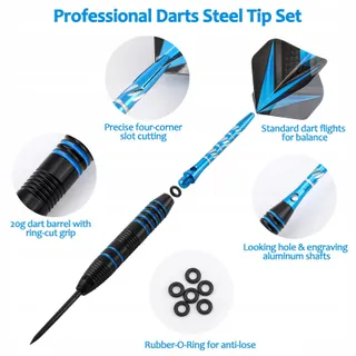 Professionele Metalen Darts 22g Set Beginners — miniatuur 5
