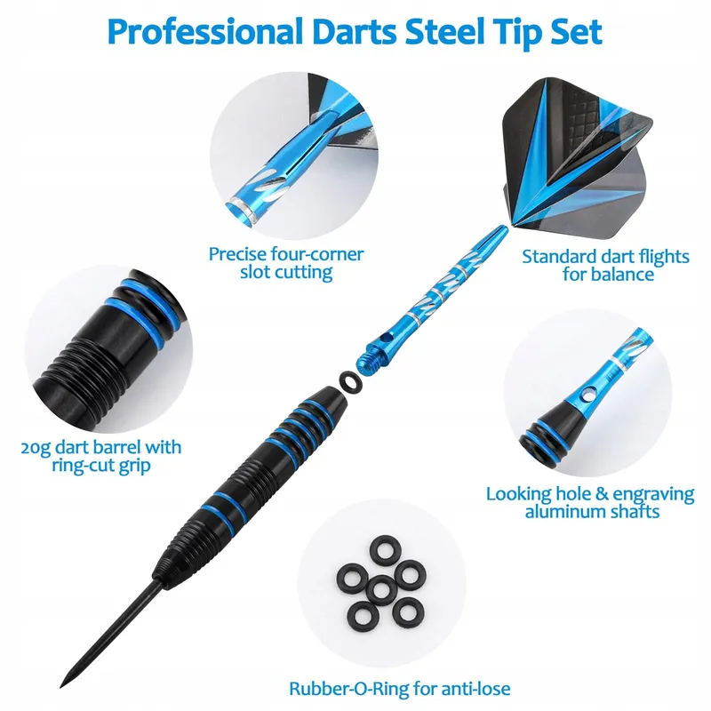 Professionele Metalen Darts 22g Set Beginners — foto 5