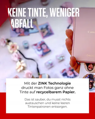 CANON Zoemini 2 Fotoprinter Roze ZINK 30 Vellen — miniatuur 5