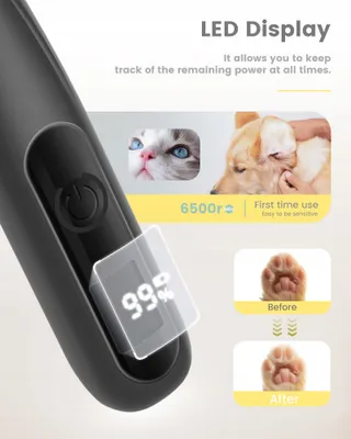 PAPMINI Stille Trimmer Kat LED USB-C Draadloos — miniatuur 9