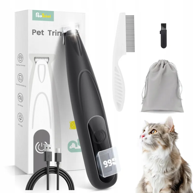 PAPMINI Stille Trimmer Kat LED USB-C Draadloos — foto 1