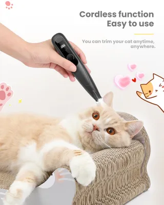 PAPMINI Stille Trimmer Kat LED USB-C Draadloos — miniatuur 3