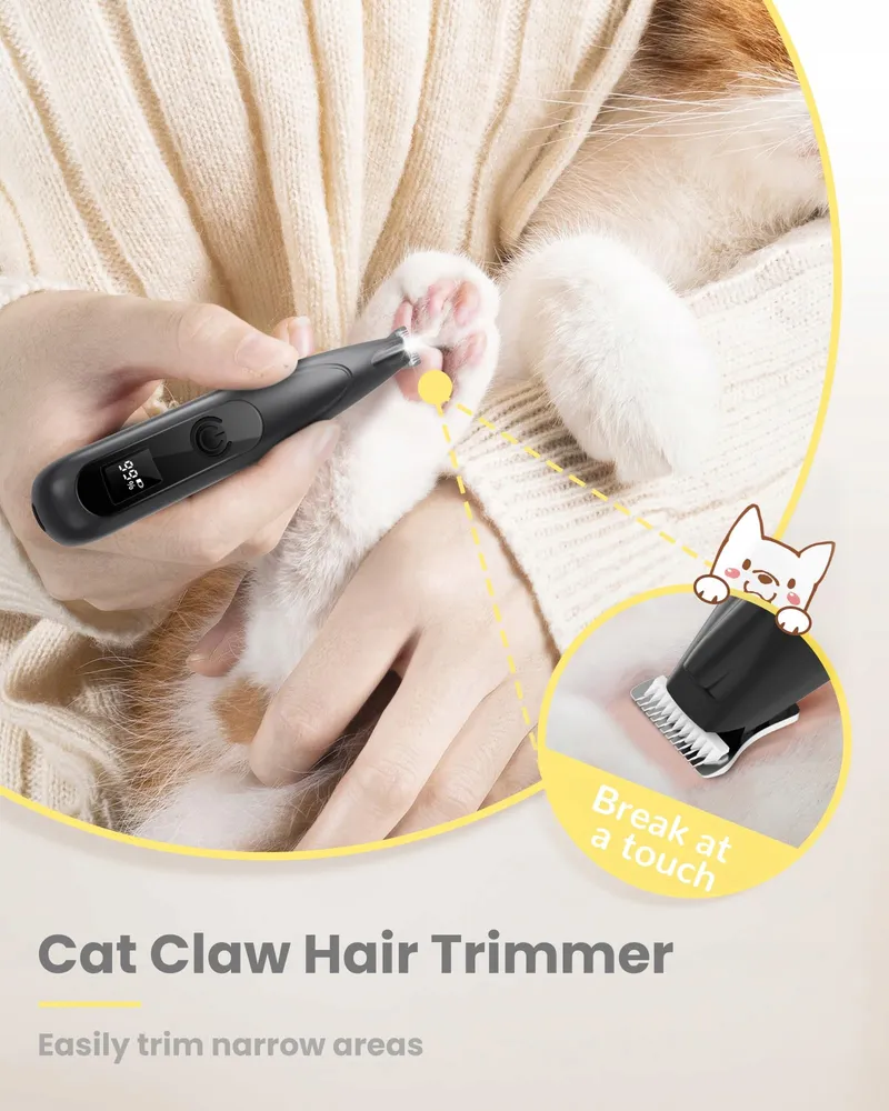 PAPMINI Stille Trimmer Kat LED USB-C Draadloos — foto 5