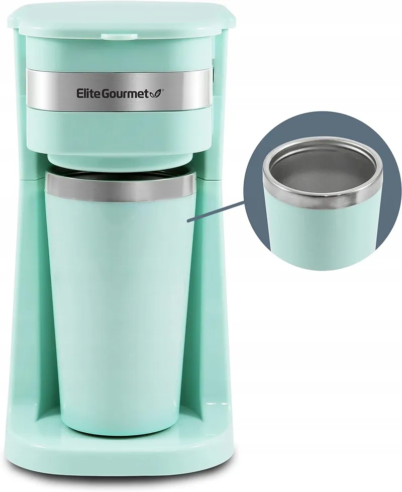 ELITE GOURMET EHC113M Filterkoffiezetapparaat 400ml Thermobeker Mint — foto 7
