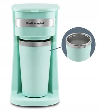 ELITE GOURMET EHC113M Filterkoffiezetapparaat 400ml Thermobeker Mint — miniatuur 1