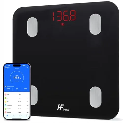 HF Slimme Weegschaal Bluetooth 19 Lichaamsgegevens iOS Android — foto 3