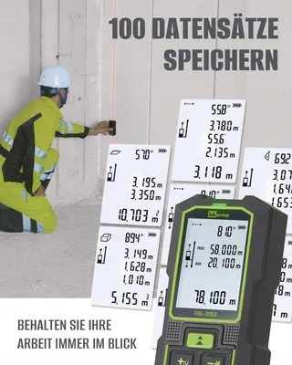 INKERMA Dubbele Laserafstandsmeter 120M Met Hoeksensor — miniatuur 4