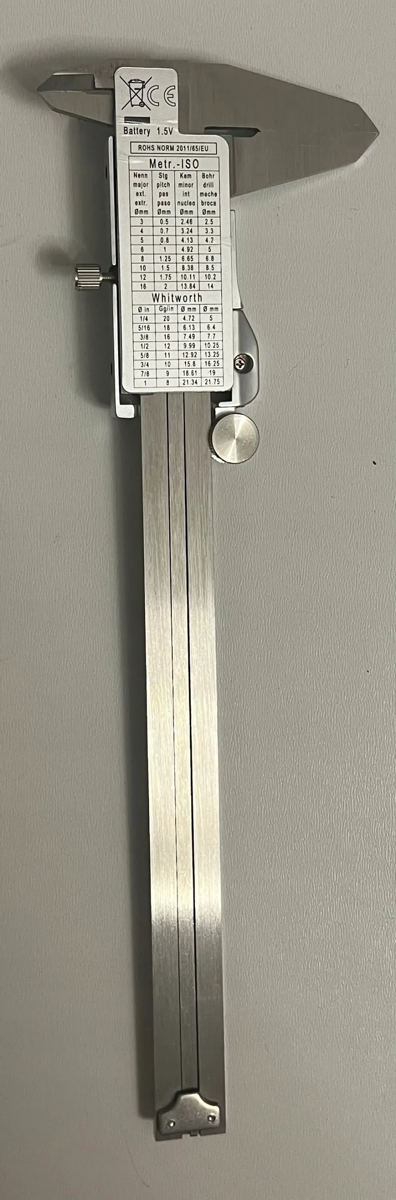 PROSTER Digitale Schuifmaat 150mm 6" RVS Elektronisch — foto 9