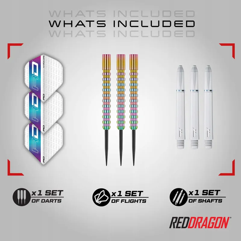 RED DRAGON Javelin Spectron Darts 20g 85% Wolfraam Professioneel Set — foto 2