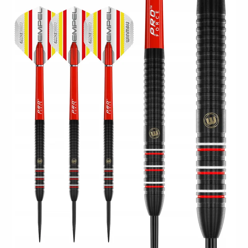 WINMAU Florian Hempel Dartset 24g 85% Flights Schachten — foto 6