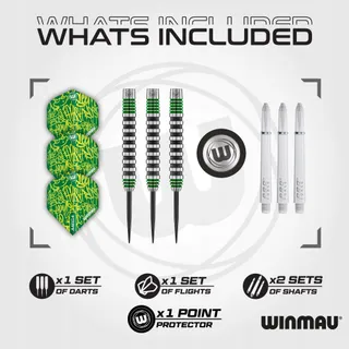 WINMAU Advance 500 Groen Dartpijlen 24g Met Flights En Shafts — miniatuur 2