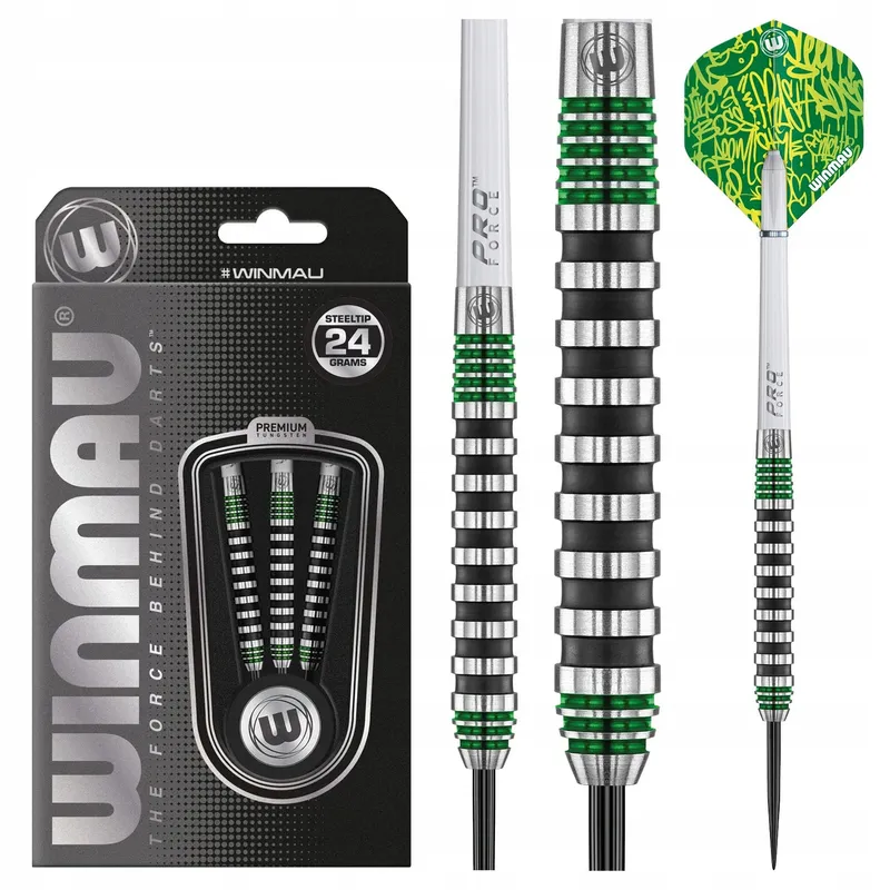 WINMAU Advance 500 Groen Dartpijlen 24g Met Flights En Shafts — foto 11