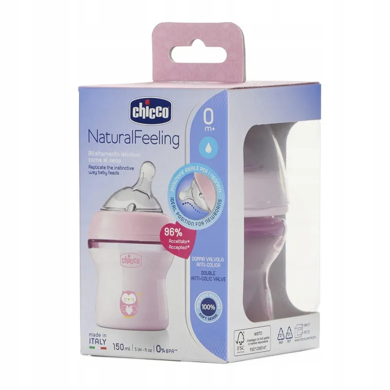 CHICCO Anti-Koliekfles 0+ Maanden 150ml Siliconen Speen — foto 4