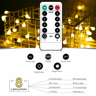 Fairy Waterdichte Tuinlichtketting 100 LED — miniatuur 2