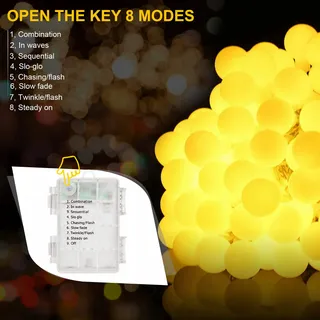Fairy Waterdichte Tuinlichtketting 100 LED — miniatuur 6