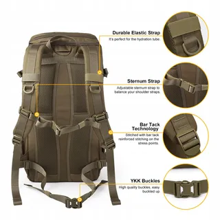 MARDINGTOP Militaire Rugzak 28L Licht Tactisch Molle Wandelen — miniatuur 5
