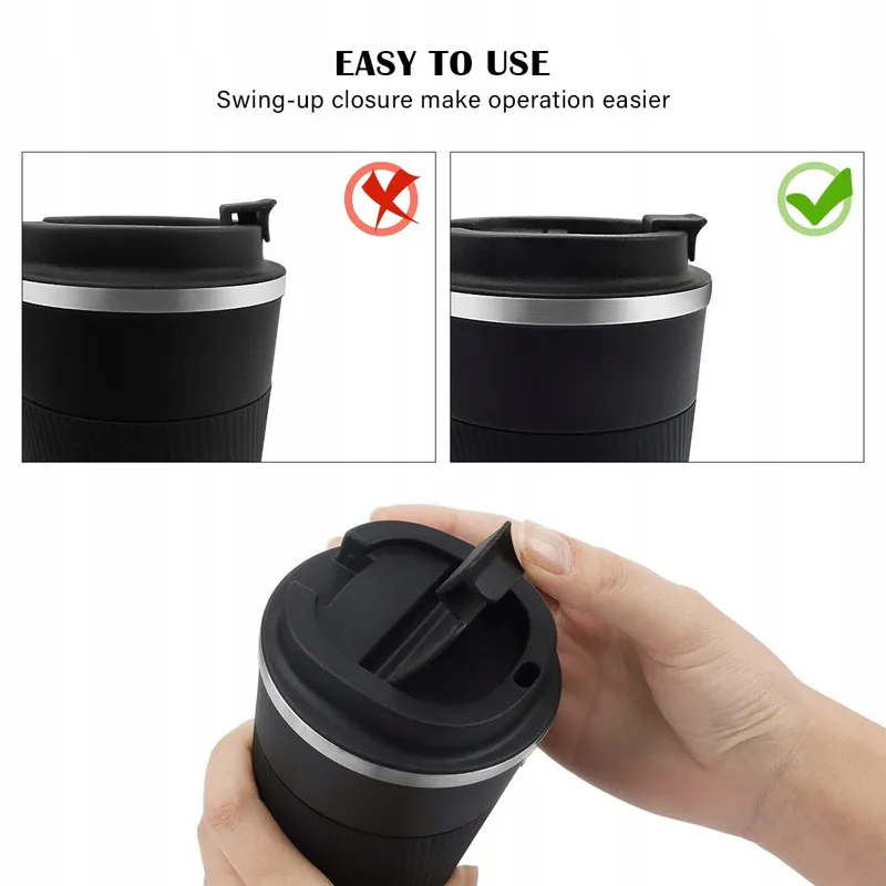 KETIEE Thermosbeker Reismok 510ml Roestvrij Staal Zwart — foto 6