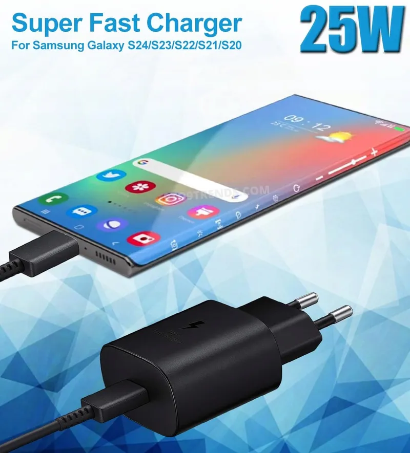 SAMNEER USB Type-C Oplader 25W Samsung Xiaomi Huawei — foto 6