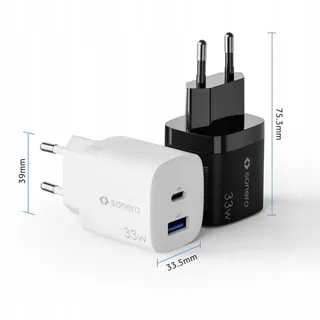 SONERO USB C Oplader 33W 2-Poorts Snellader iPhone Samsung — miniatuur 7