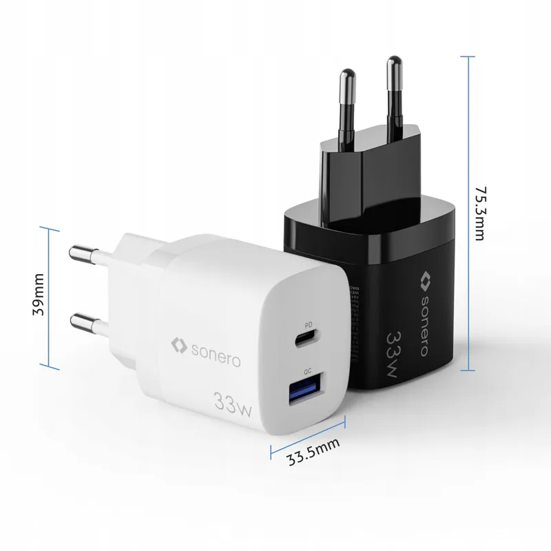 SONERO USB C Oplader 33W 2-Poorts Snellader iPhone Samsung — foto 7