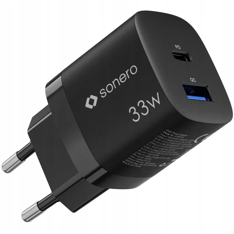 SONERO USB C Oplader 33W 2-Poorts Snellader iPhone Samsung — foto 1