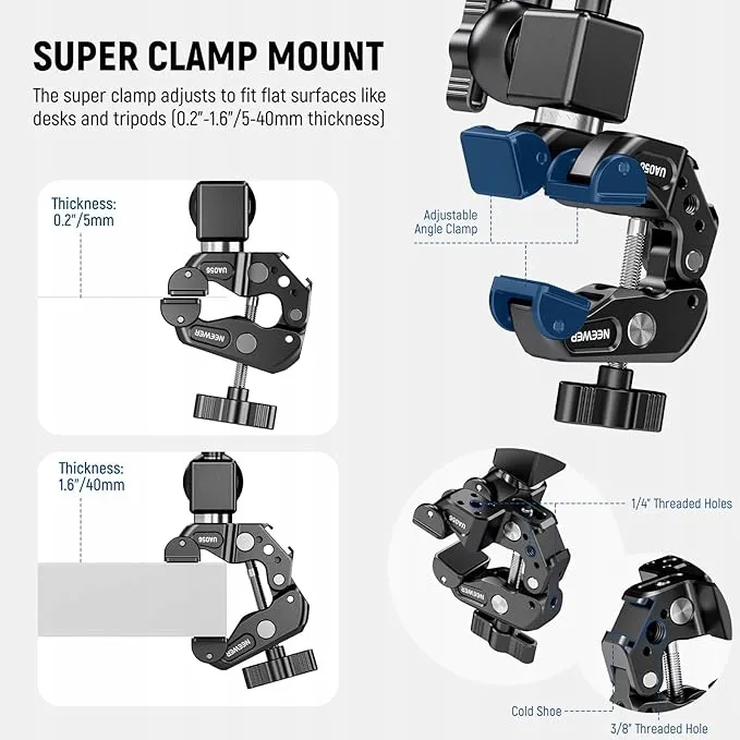 NEEWER Microfoonarmstandaard Boom Compatibel Yeti Snowball — foto 12