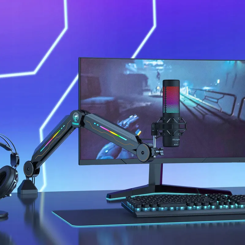 TONOR T90 Microfoonarm RGB Verlichting Verstelbaar Gamers — foto 7