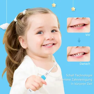 SEAGO SG-513 Elektrische Tandenborstel Kinderen LED Timer IPX7 Blauw — miniatuur 6
