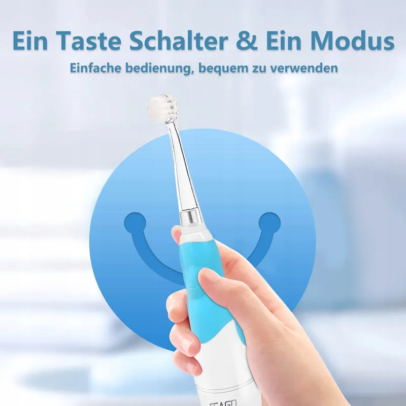 SEAGO SG-513 Elektrische Tandenborstel Kinderen LED Timer IPX7 Blauw — foto 7