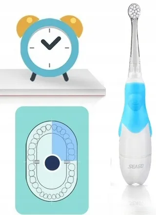 SEAGO SG-513 Elektrische Tandenborstel Kinderen LED Timer IPX7 Blauw — miniatuur 16