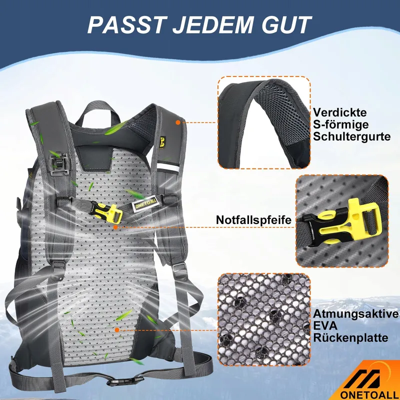 ONETOALL Diefstalbestendige Rugzak 20L Licht Waterdicht Fietsen Wandelen — foto 3
