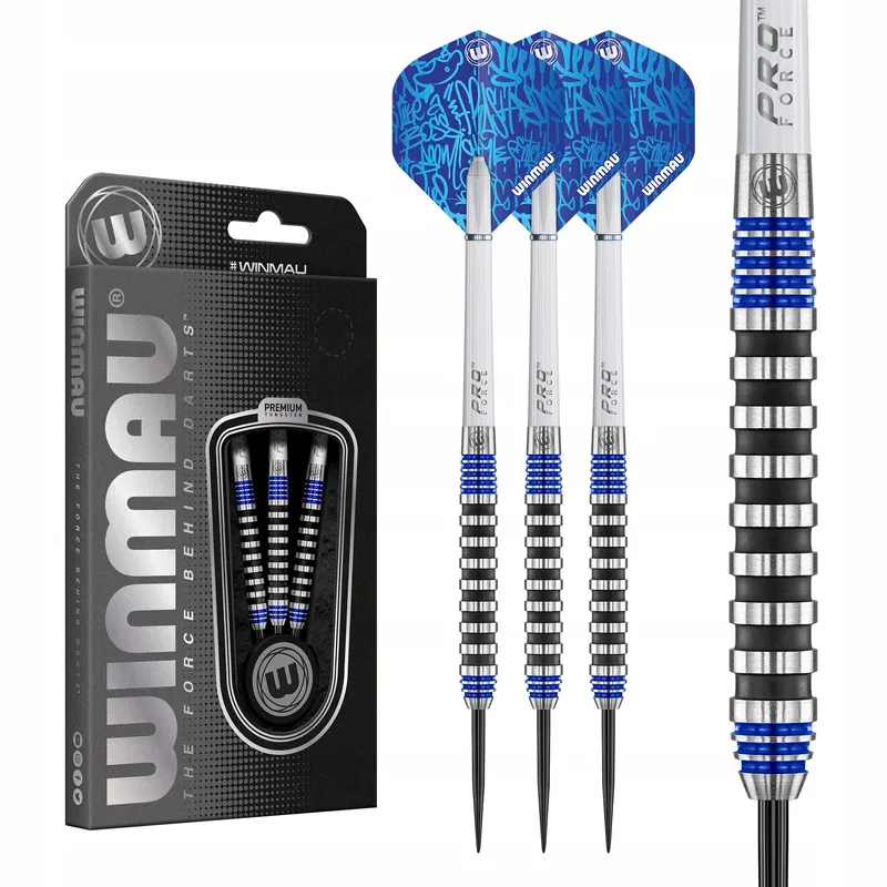 WINMAU Advance 500 Dartset 22g Blauw Flights Schachten — foto 1