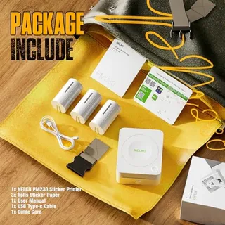 NELKO PM230 Mini Thermoprinter Bluetooth Etiketten Foto's — miniatuur 6