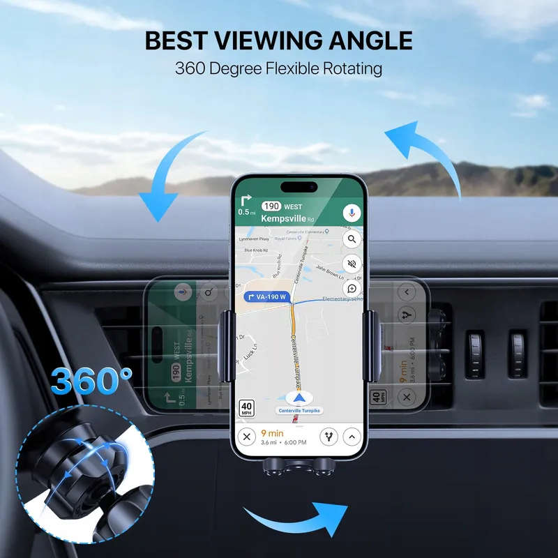 MIRACASE Telefoonhouder Auto Universeel Ventilatierooster — foto 5